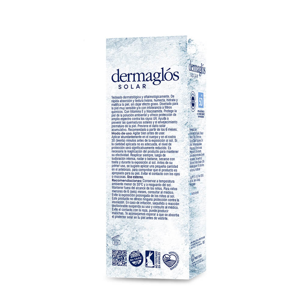 Protector Solar Dermaglós FPS 50 Mineral Emulsión 90 g image number 3