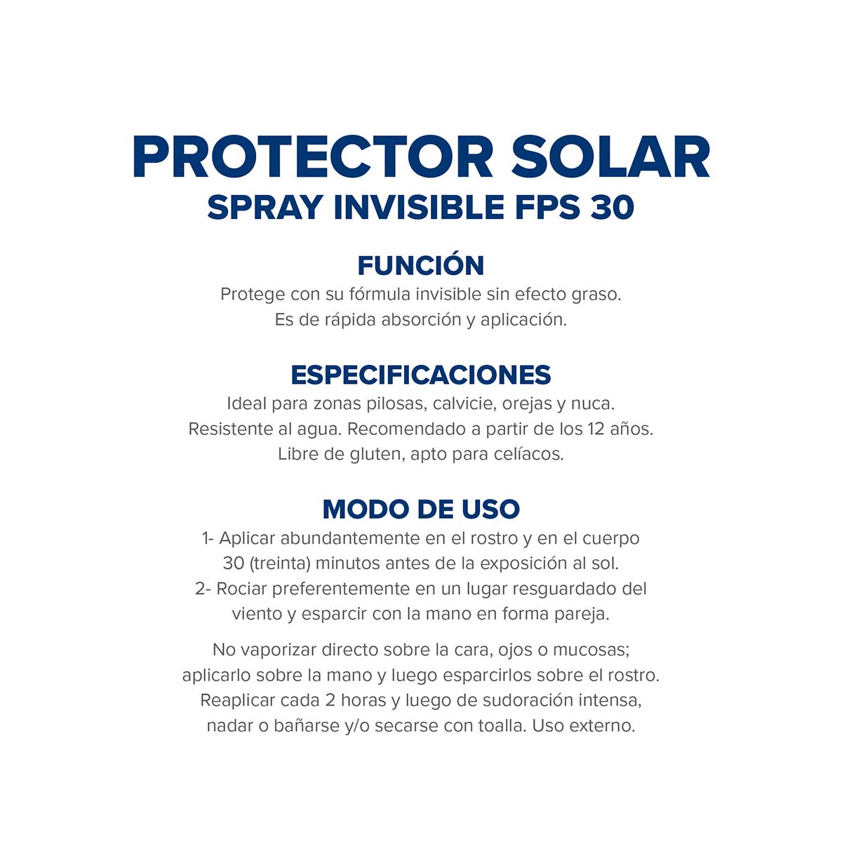 Protector Solar Dermaglós FPS 30 spray invisible 180 ml image number 5