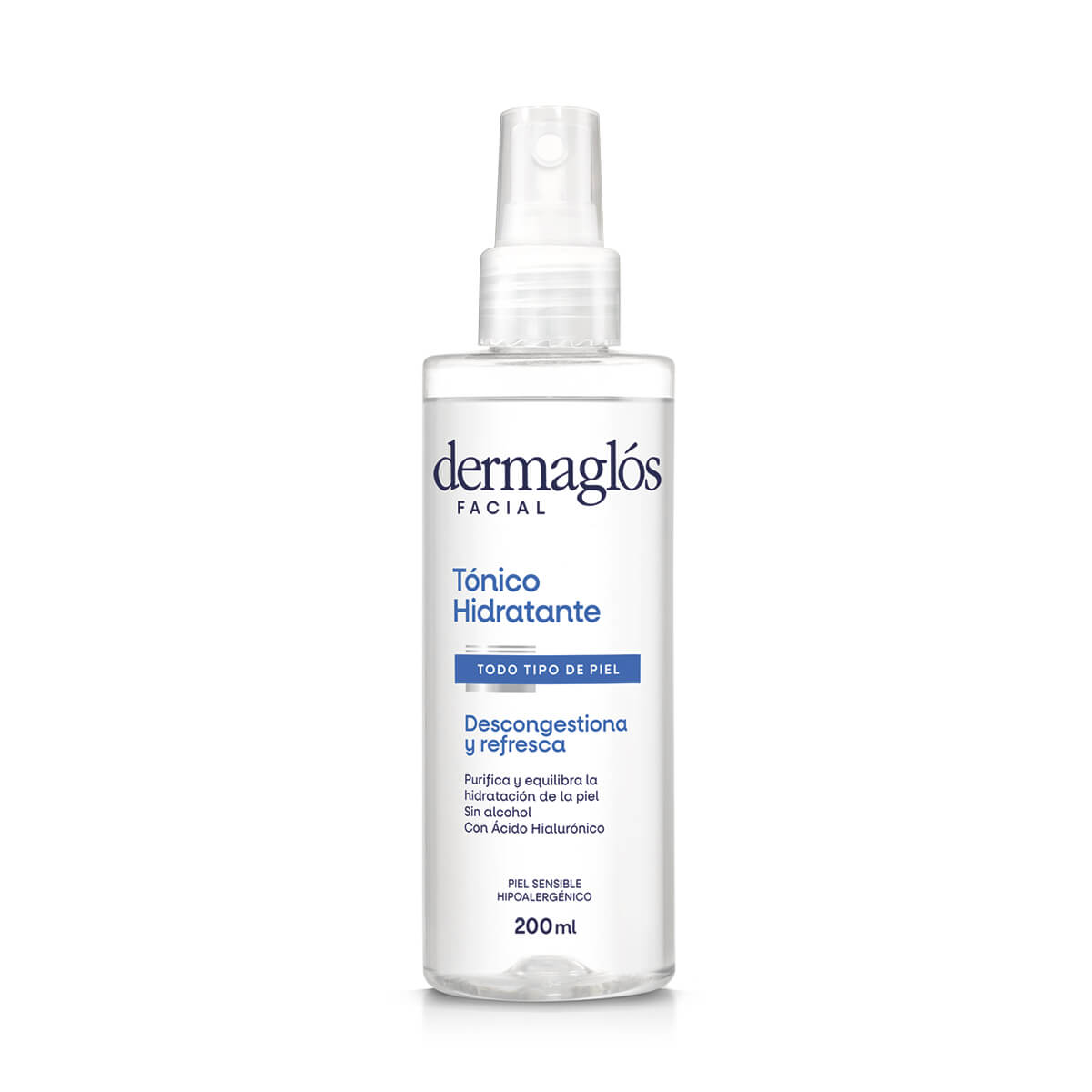 Dermagl&oacute;s Facial T&oacute;nico Hidratante Descongestivo 200 ml image number 0