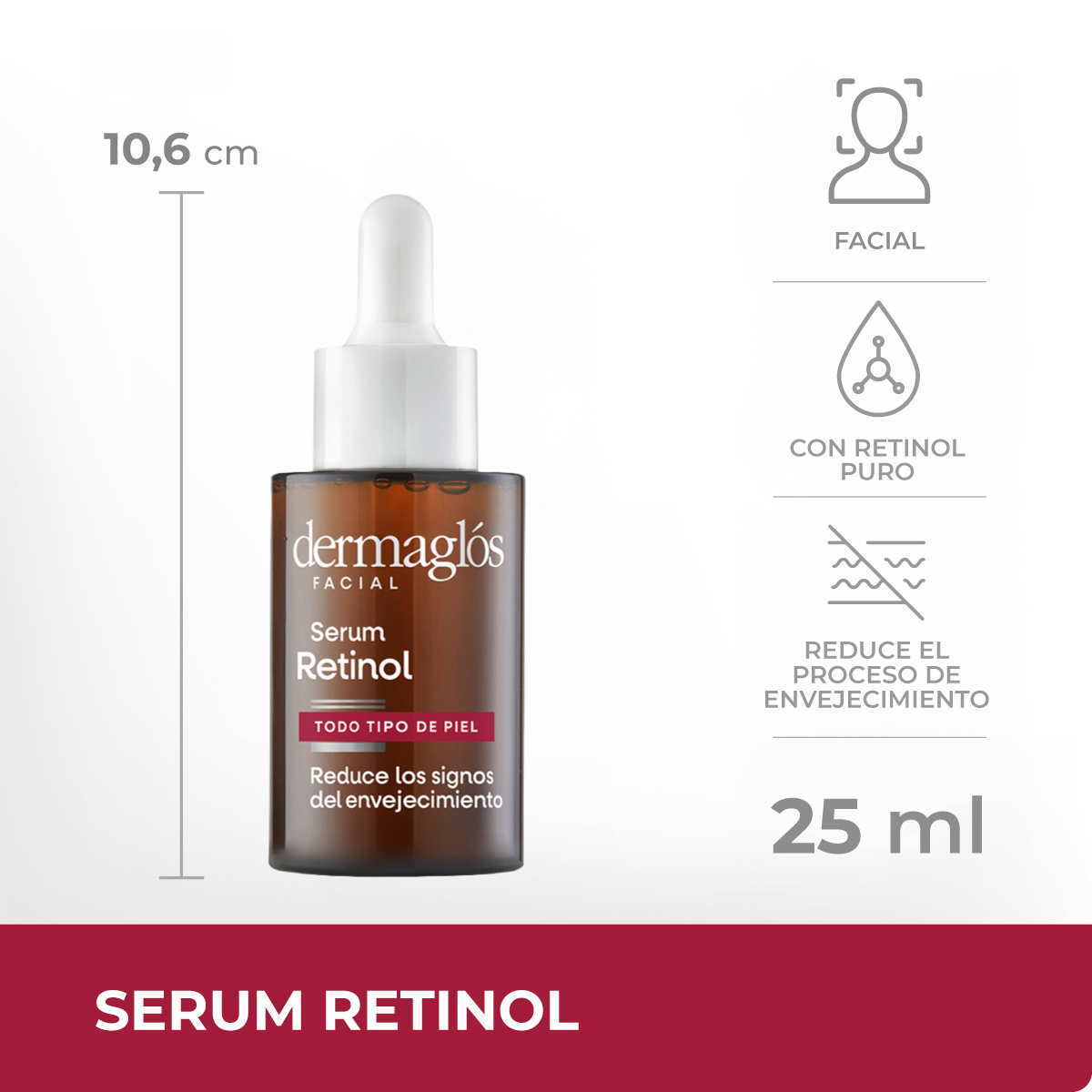 Serum Retinol Dermagl&oacute;s Facial 25 ml image number 12
