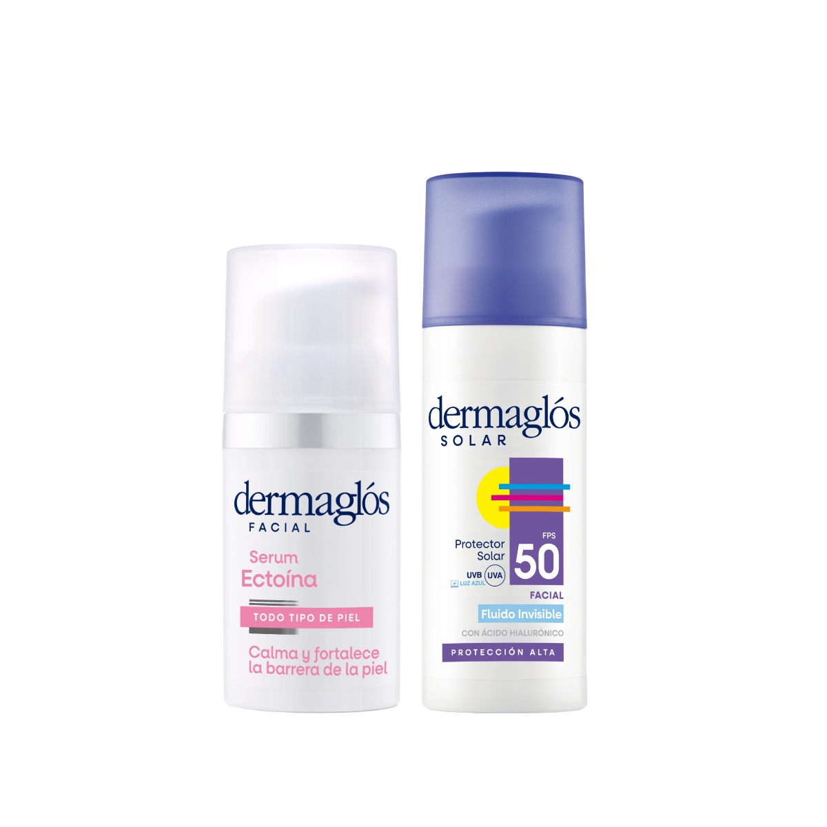 Kit Facial Dermagl&oacute;s Serum + Protector Solar Facial Fluido image number 0