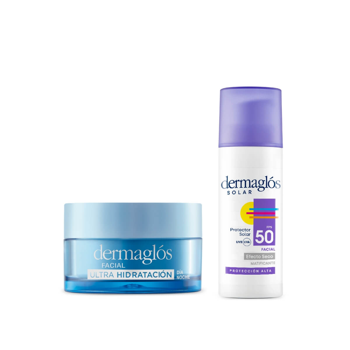 Kit Dermaglós Protector Solar Facial + Crema Gel Ultra Hidratación image number 0